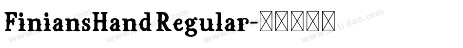 FiniansHand Regular字体转换